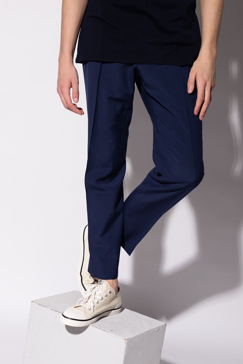 Dolce & Gabbana Wool pleat-front trousers